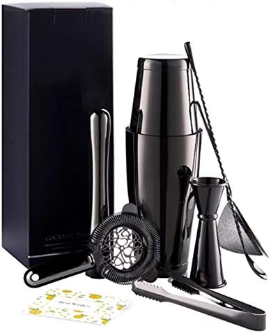 Cocktail Shaker Set - Black Gift Pack - Cocktail Corner Barware