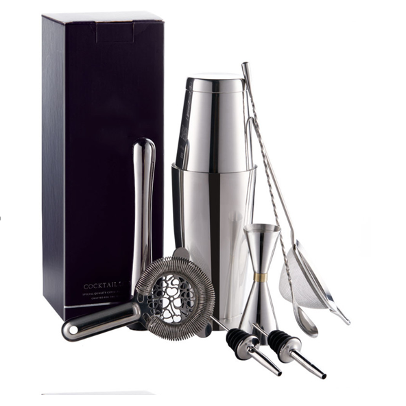 Cocktail Shaker Set Stainless Gift Pack Cocktail Corner Barware