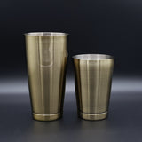 Weighted Toby Tin Cocktail Shaker Set - Antique Bronze - Cocktail Corner