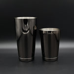 Weighted Toby Tin Cocktail Shaker Set - Black - Cocktail Corner