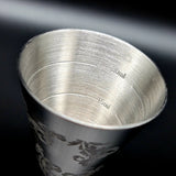 Japanese Slim Waist Sleek Jigger - Leaf Pattern 30/45ml - Cocktail Corner