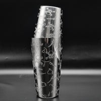 Toby Tin Engraved Skull Cocktail Shaker Set - Cocktail Corner