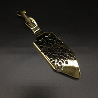 Absinthe Spoon Mirror Etched Pattern Gold - Cocktail Corner Barware