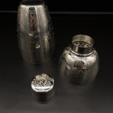 Japanese 'Cobbler' Cocktail Shaker Set Paisley Engraved - Cocktail Corner Barware