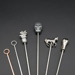 Cocktail Pick Reusable. Plain, Skull, Horse, Crown - Cocktail Corner