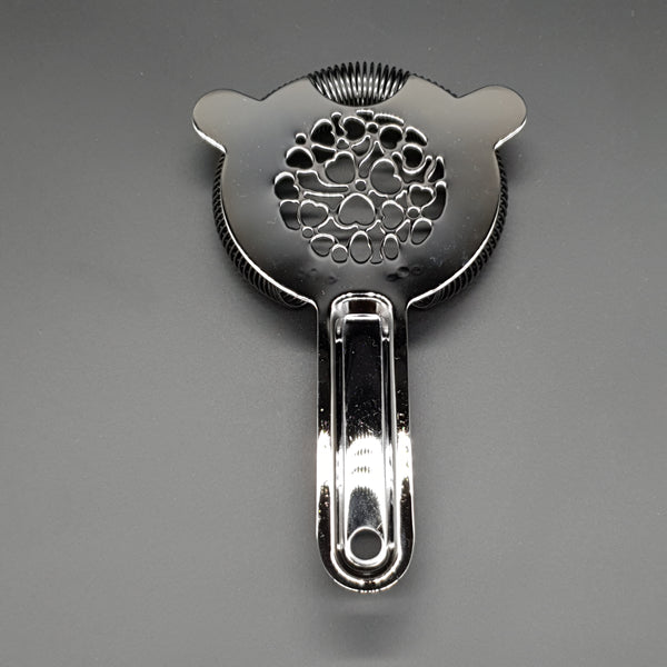 Hawthorn Strainer with Heart Cutout - Black - Cocktail Corner